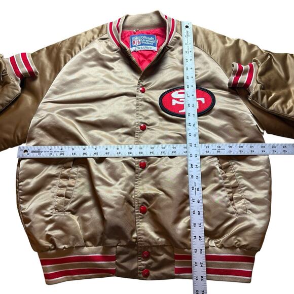 Vintage Stahl-Urban San Francisco 49ers NFL Satin Jacket Men’s Large - Picture 5 of 8